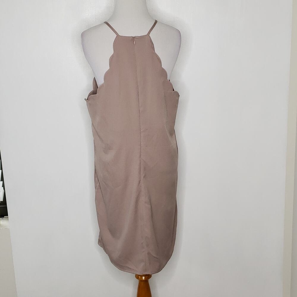 Lulus Endlessly Endearing Scalloped Trim Sheath D… - image 4